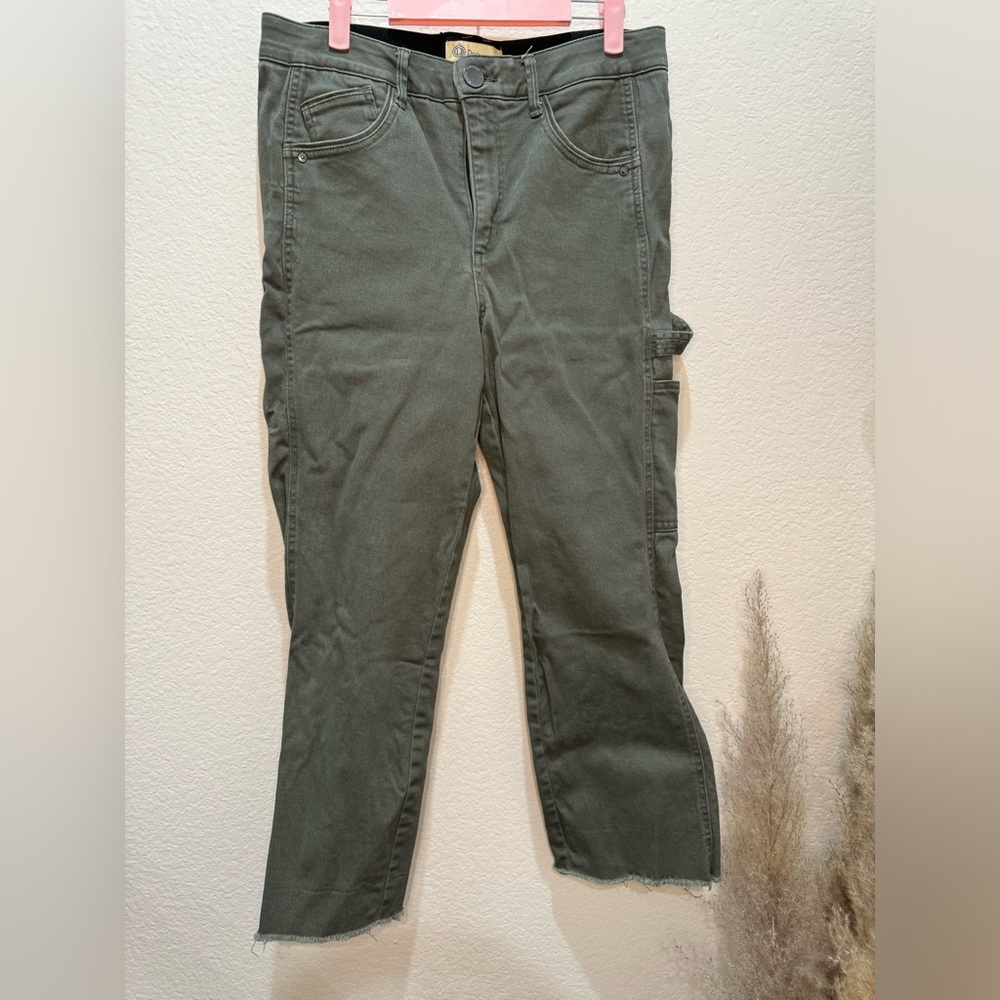 Preloved- Democracy Army Green Straight Leg Cargo Pants Size 12
